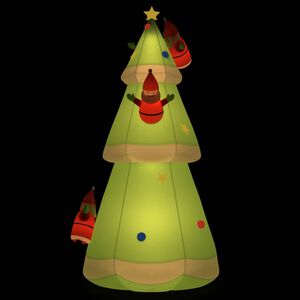 vidaXL Oppbl&aring;sbart juletre med lysdioder 500 cm