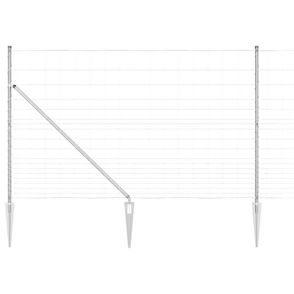 vidaXL Gjerdep&aring;le Galvanisert 25 x 1,5 m St&aring;l