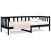 vidaXL Dagseng svart 90x190 cm heltre furu