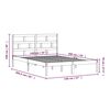 vidaXL Sengeramme heltre furu 140x200 cm