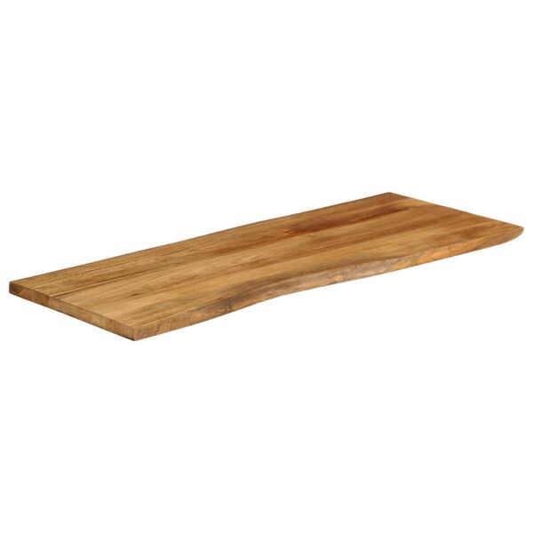 vidaXL Bordplate 140x60x2,5 cm naturlig kant heltre mango