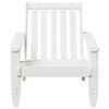 vidaXL Adirondack hagestol hvit 75x77x77 cm heltre furu