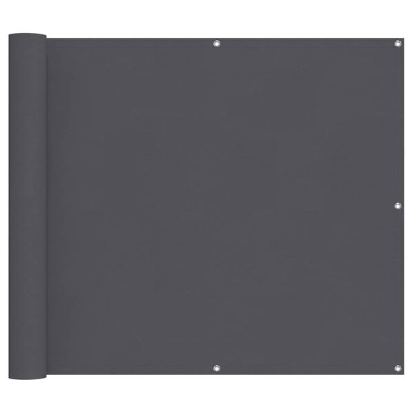 vidaXL Balkongskjerm antrasitt 90x800 cm 100% polyester oxford