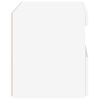 vidaXL Nattbord med LED hvit 50x40x45 cm