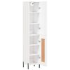 vidaXL Highboard hvit 34,5x34x180 cm konstruert tre