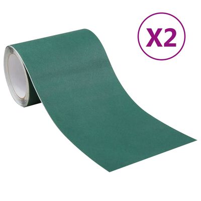 vidaXL Kunstgressteip 2 stk 0,15x10 m grønn
