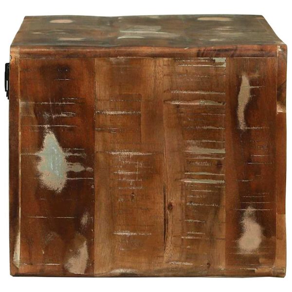 vidaXL TV-benk med hylle med lagring Flerfarget Massivt gjenvunnet tre