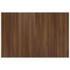 vidaXL Sengegavl brun eik 120x1,5x80 cm konstruert tre