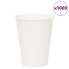 vidaXL Papir kaffekopper 1000 stk 12oz 300 ml hvit