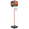 vidaXL B&aelig;rbart basketballsett justerbart 109-141 cm