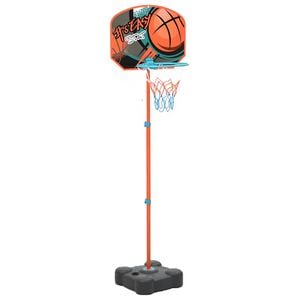 vidaXL B&aelig;rbart basketballsett justerbart 109-141 cm