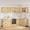 vidaXL Kabinett med skuff med hylle med d&oslash;r 10 pcs Honning Massiv furu