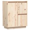 vidaXL Skjenk 60x34x75 cm heltre furu