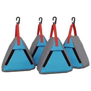 vidaXL Oppbevaringspose 4 pcs Gr&aring; og Bl&aring; 24 x 16 x 24 cm oxford