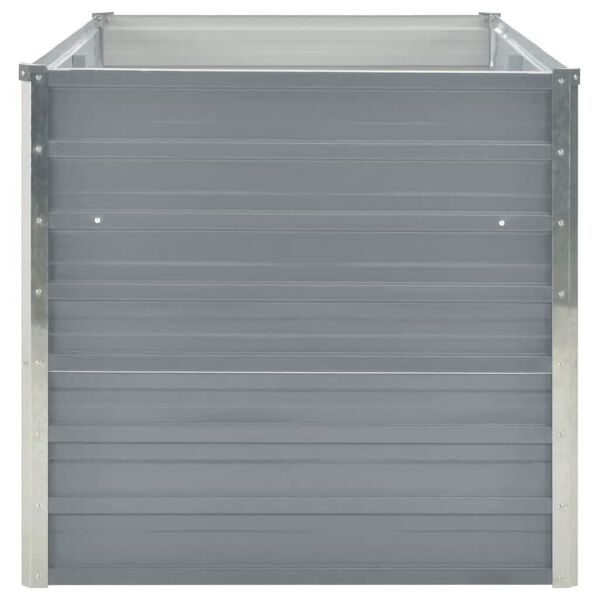 vidaXL Forh&oslash;yet hagebed 160x80x77 cm galvanisert st&aring;lgr&aring;