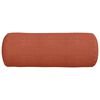 vidaXL Bolster puter 2 pcs Rød oransje Ø 25 x 70 cm Corduroy stoff