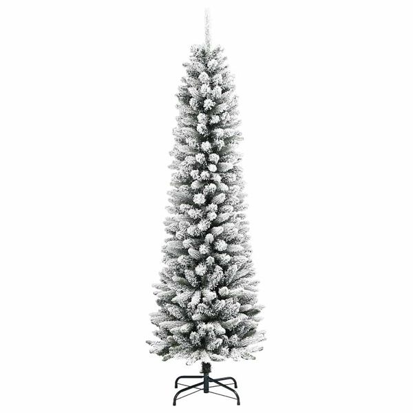 vidaXL Kunstig juletre med 150 LED Hvit 150 cm PVC og Metall og Plast