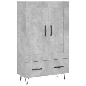 vidaXL Highboard betonggr&aring; 69,5x31x115 cm konstruert tre