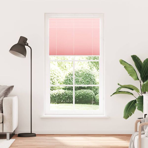 vidaXL pliss&eacute;gardin Rosa 105x200 cm Stoff Bredde 104,4 cm Polyester