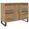 vidaXL Badeservantskap artisan eik 80x33x60 cm konstruert tre