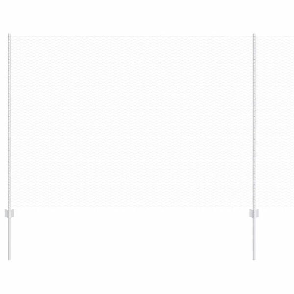 vidaXL Gjerde med stolpe s&oslash;lv 1,6 x 100 m St&aring;l