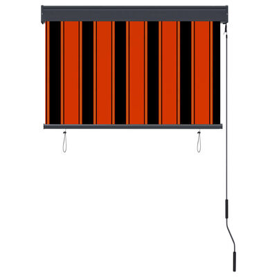 vidaXL Utendørs rullegardin 100x250 cm oransje og brun