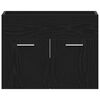 vidaXL Baderomsvaskskap svart eik 60x38,5x46 cm konstruert tre