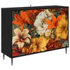 vidaXL Serviesskap GENNEP Svart eik 102 x 33 x 76 cm Konstruert tre