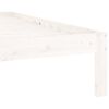 vidaXL Sengeramme hvit heltre furu 120x200 cm
