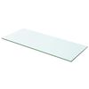 vidaXL Hyllepanel klart glass 60x20 cm