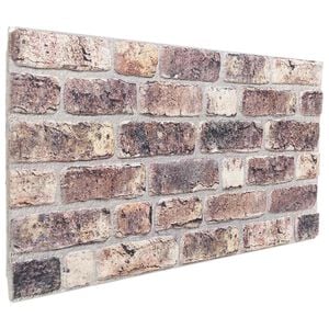 vidaXL Veggpaneler 10 stk. 100 x 50 cm M&oslash;rk brun EPS Skum