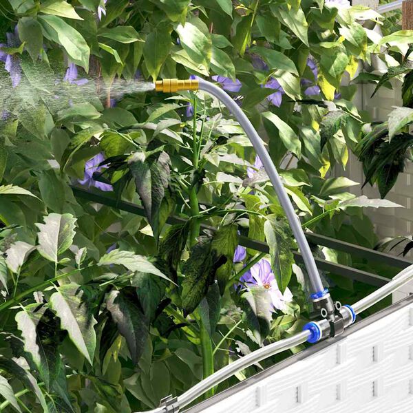 vidaXL Hageblomsterpotte 4 pcs Hvit St&aring;l