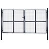 vidaXL Hageport av netting galvanisert st&aring;l 300x200 cm gr&aring;