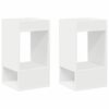 vidaXL Avlastningsbord 2 stk. Hvit 30 x 30 x 56 cm Konstruert tre