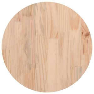 vidaXL Bordplate rund &Oslash;30x3 cm heltre furu