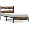 vidaXL Sengeramme uten madrass med hodegavl sonoma eik 100x200 cm