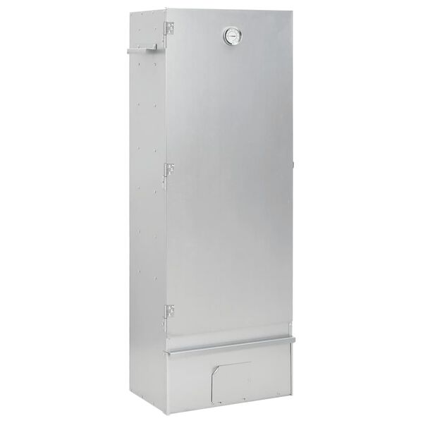 vidaXL R&oslash;ykgrill med treflis 44,5x29x110 cm galvanisert st&aring;l