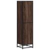 vidaXL Highboard brun eik 35,5x35x139 cm konstruert tre og metall