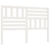vidaXL Sengegavl hvit 146x4x100 cm heltre furu