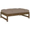vidaXL Hagefotskammel honningbrun 120x80 cm heltre furu