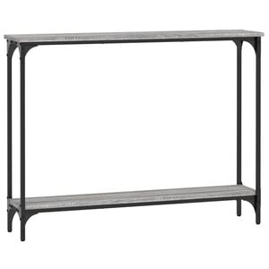 vidaXL Konsollbord gr&aring; sonoma 100x22,5x75 cm konstruert tre