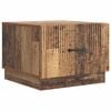 vidaXL Kaffebord med skuff Gammelt tre 49 x 50 x 37 cm Konstruert tre