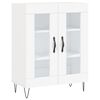 vidaXL Highboard hvit 69,5x34x180 cm konstruert tre