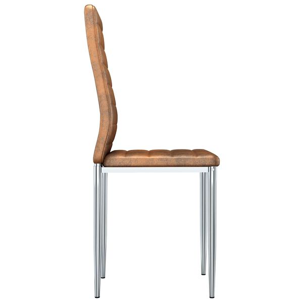 vidaXL Spisestoler 2 pcs Brun 41.5 x 48 x 99 cm