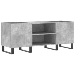 vidaXL Hifi-benk betonggr&aring; 121x38x48 cm konstruert tre