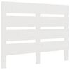vidaXL Sengegavl hvit 75x3x80 cm heltre furu