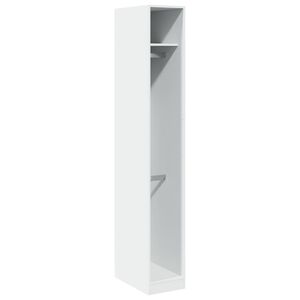vidaXL Garderobe hvit 30x50x200 cm konstruert tre