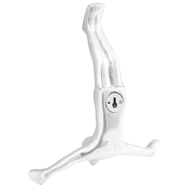 vidaXL Skulptur s&oslash;lv 22 x 8 x 25 cm Aluminium