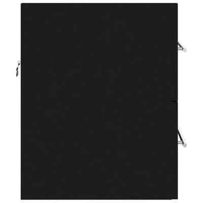 vidaXL Servantskap svart 60x38,5x48 cm sponplate