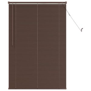vidaXL Venetiansk persienne M&oslash;rk Brun med M&oslash;nster 150 x 70 cm PVC